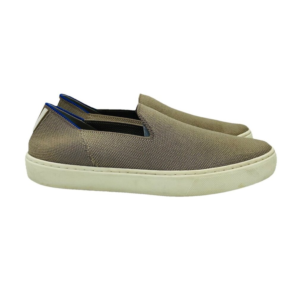 Rothy’s Shoes Womens Size 7.5 Brown Washable Sneakers Lattice Slip-On Knit Comfy